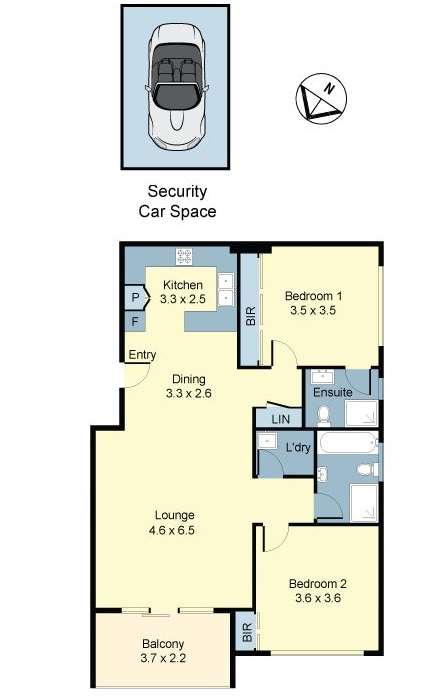 Floor plan for Private & Spacious with Leafy Outlooks + Top Lifestyle Address