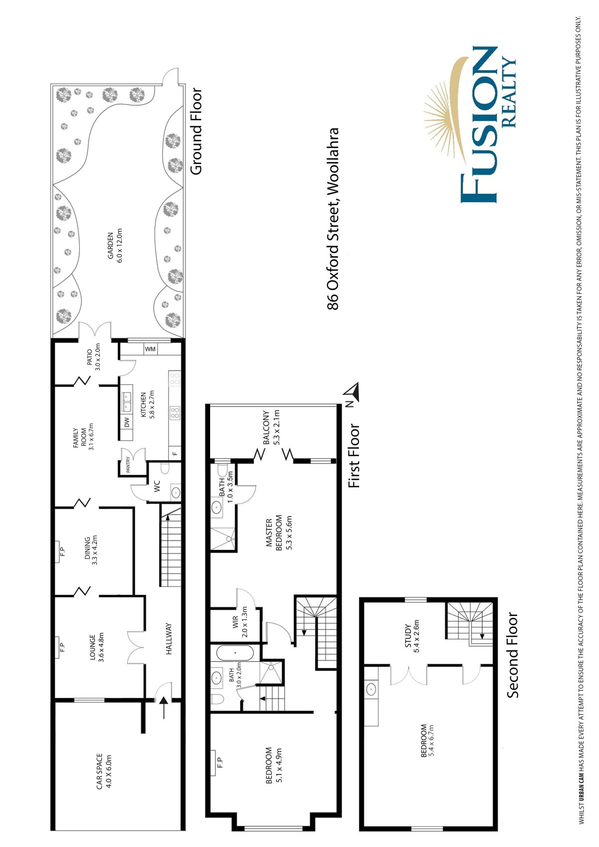 Floor plan for Beautifully presented tri-level terrace